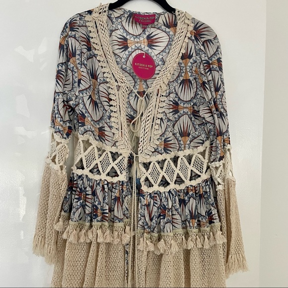 Sale 🎉🌺 Stunning Boho Beach Coverup/Dress - Picture 3 of 5